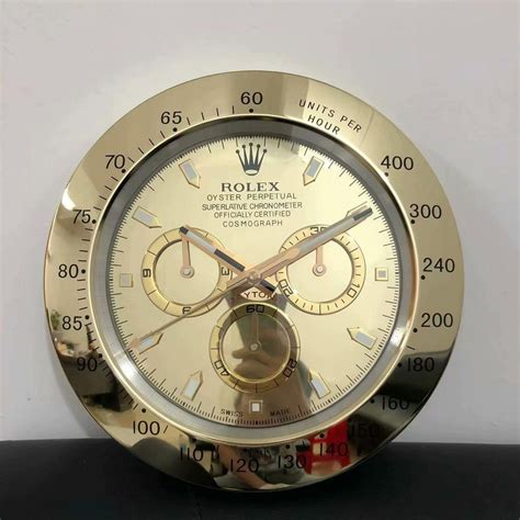 rolex clock gold